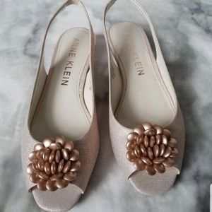 Anne Klein rose gold shoes